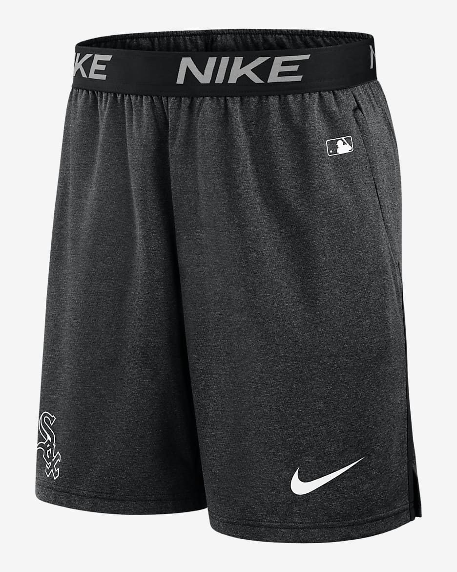 Shorts de la MLB Nike Dri FIT para hombre Chicago White Sox Authentic Collection Practice. Nike